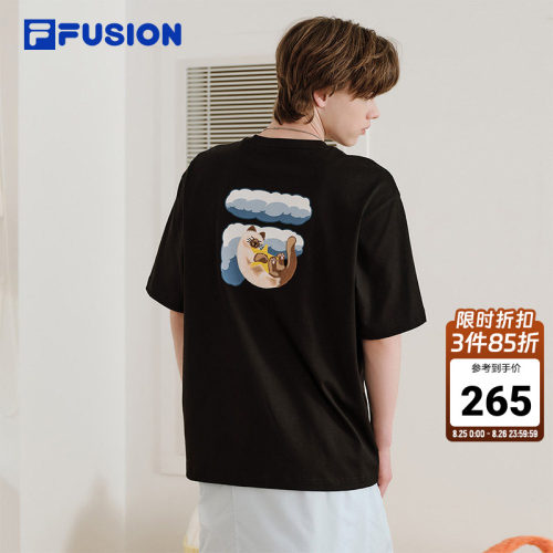 FILAFUSION斐乐情侣短袖T