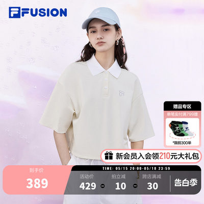 FILAFUSION斐乐女子短袖POLO