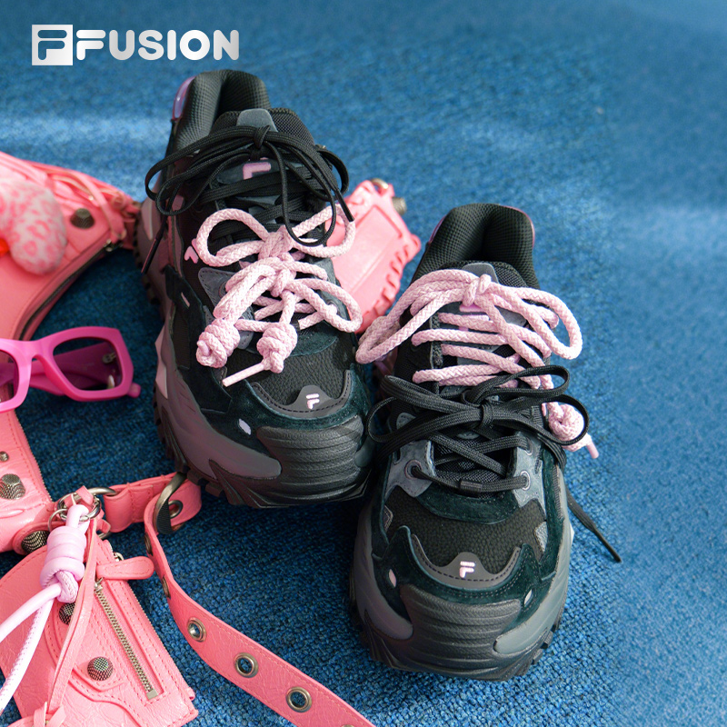 硬糖|FILA FUSION斐乐潮牌女鞋老爹鞋2025秋冬厚底增高休闲运动鞋