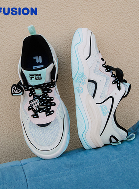 FILA FUSION | Mr Doodle联名斐乐女子板鞋2025秋KICK III休闲鞋