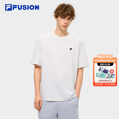 FILAFUSION斐乐男士针织短袖衫