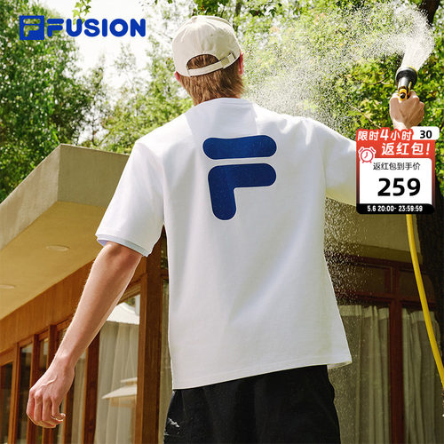 FILAFUSION情侣短袖透气百搭T恤