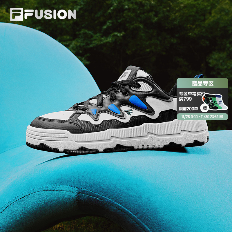 苍耳鞋|FILA FUSION斐乐潮牌男子板鞋2025冬季新款女生厚底休闲鞋