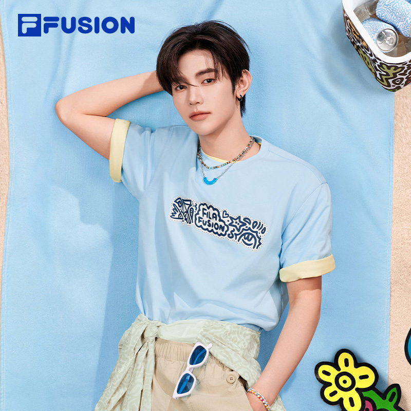 FILAFUSION斐乐潮牌短袖T