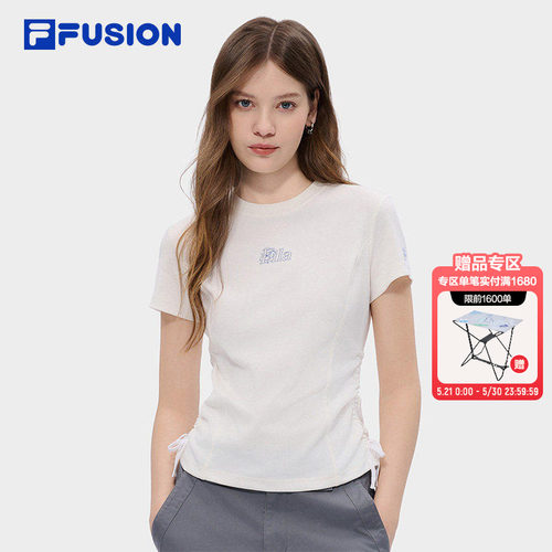 FILAFUSION斐乐女士针织短袖衫