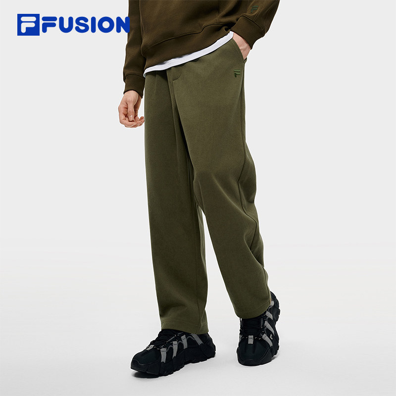 FILA FUSION斐乐潮牌针织长裤男裤2026春季新款阔腿裤休闲直筒裤,运动服/休闲服装,运动长裤,淘宝优惠券,粉丝福利购,淘宝优惠卷