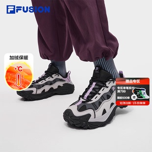 2户外徒步鞋 加绒山脉鞋 2025冬季 新款 FILA 加厚男鞋 FUSION斐乐女鞋