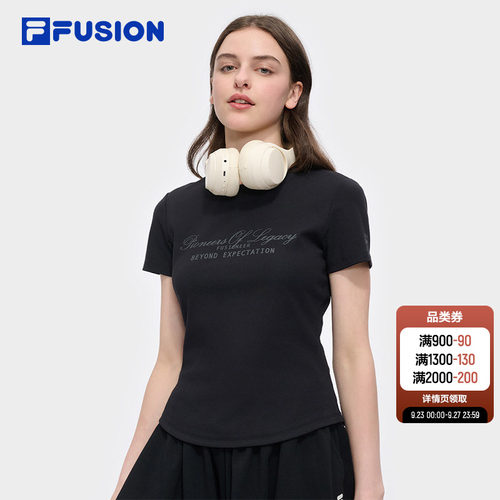 FILAFUSION斐乐潮牌针织短袖衫