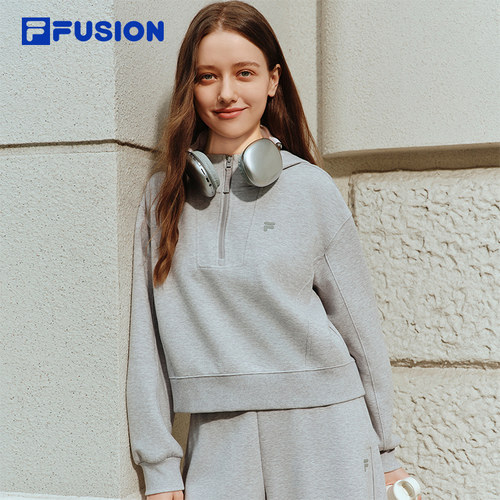 FILAFUSION斐乐半拉链卫衣女