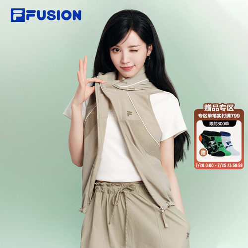 FILAFUSION斐乐女子梭织马甲