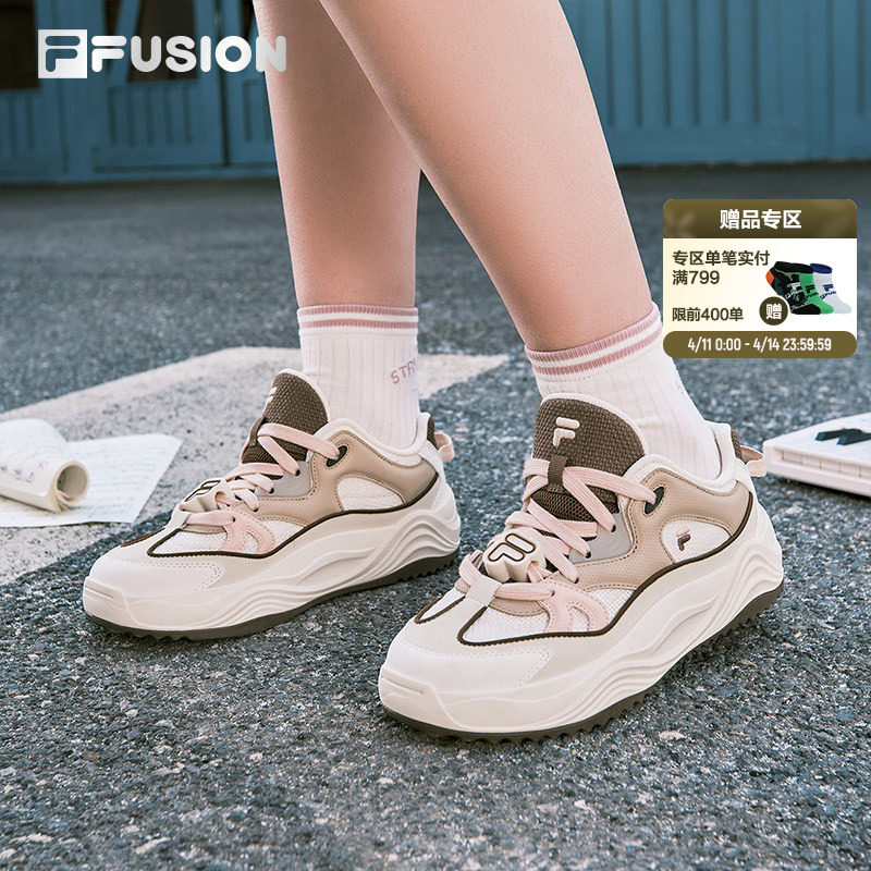 旋律鞋丨FILA FUSION斐乐潮牌女鞋厚底面包板鞋夏季新款休闲鞋男