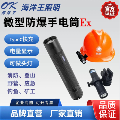 海洋王JW7302A微型防爆小手电JW7302强光消防安全帽戴7301LED头灯