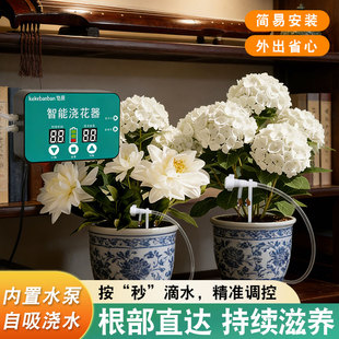 多时段懒人智能浇花滴灌神器植物盆栽家用定时虹吸灌溉洒水控制器