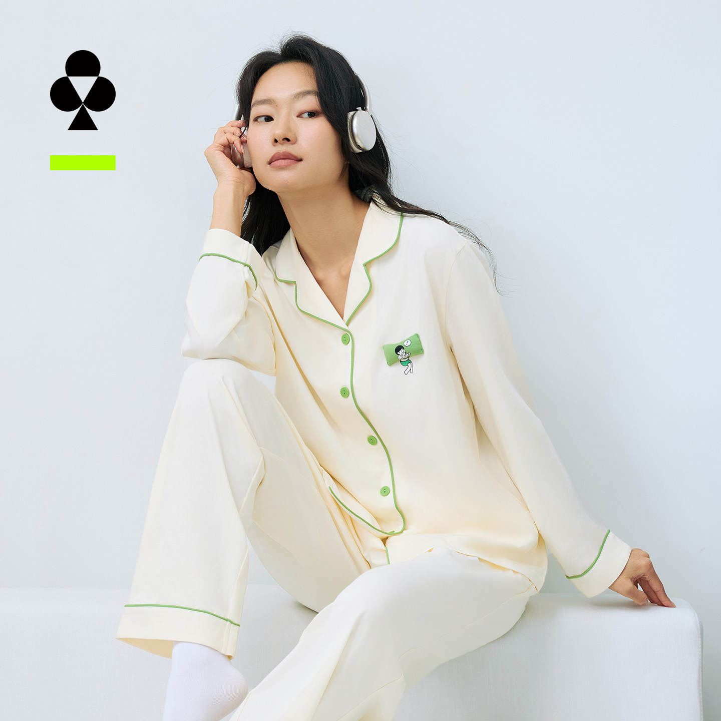 有棵树植物停螨纯棉睡衣女款春秋长袖家居服套装女士睡衣居家服