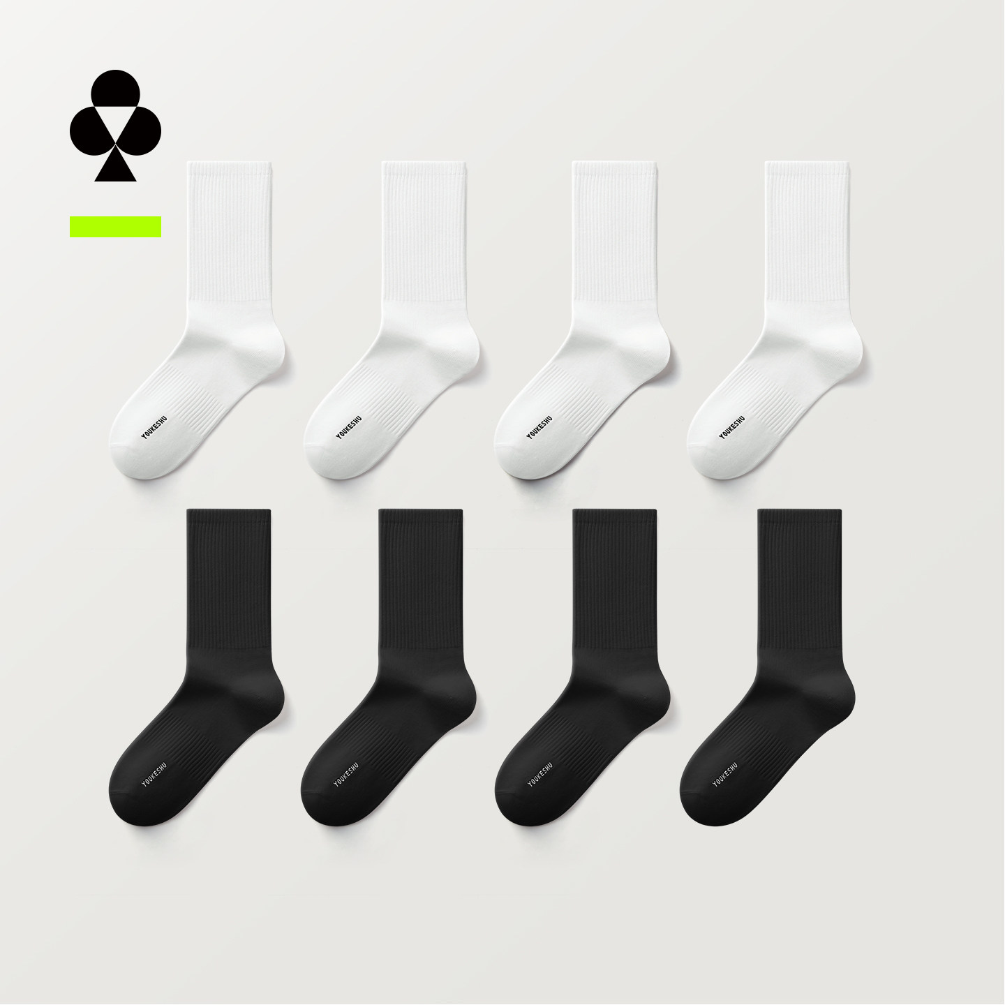 【精梳棉】有棵树袜子情侣男女中筒袜10A抗菌春夏棉袜吸汗长筒袜