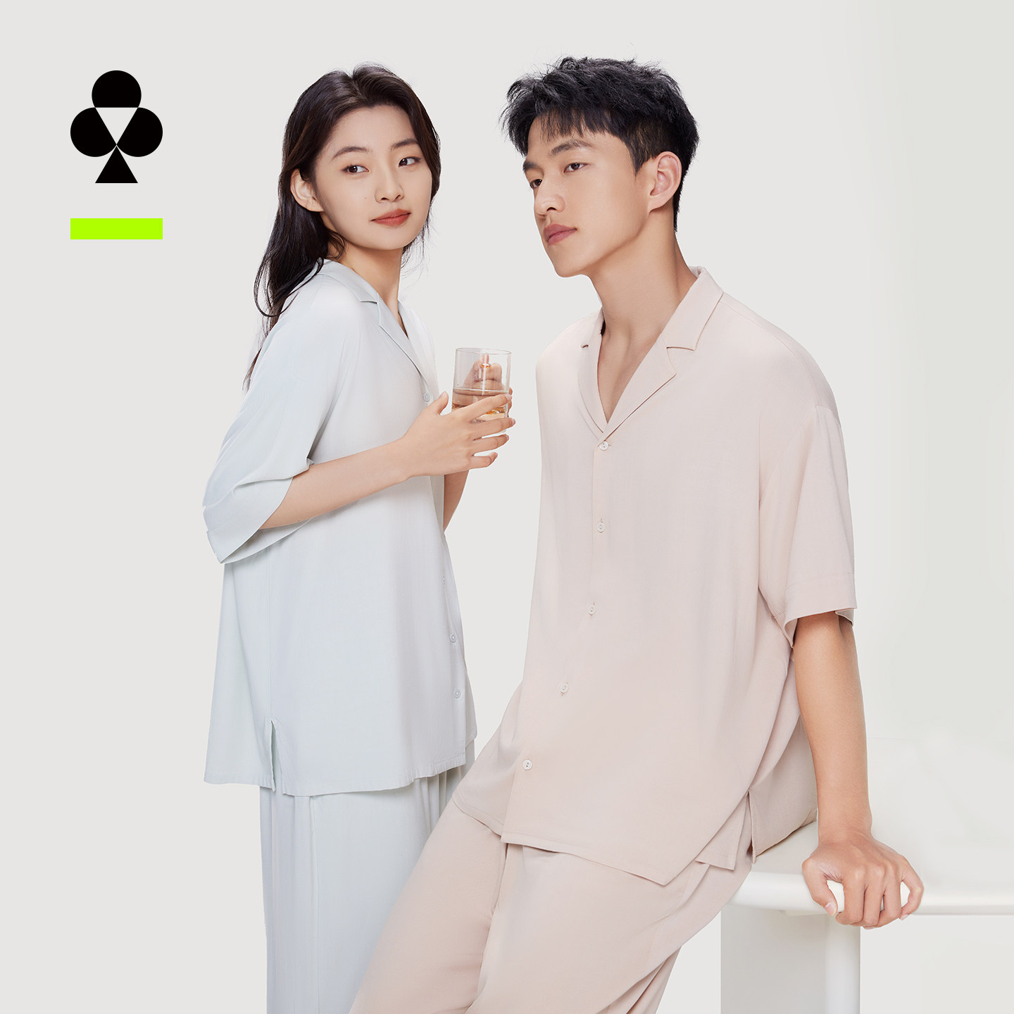 有棵树情侣植物冰丝睡衣女春秋款2025新款男士秋季长裤家居服套装