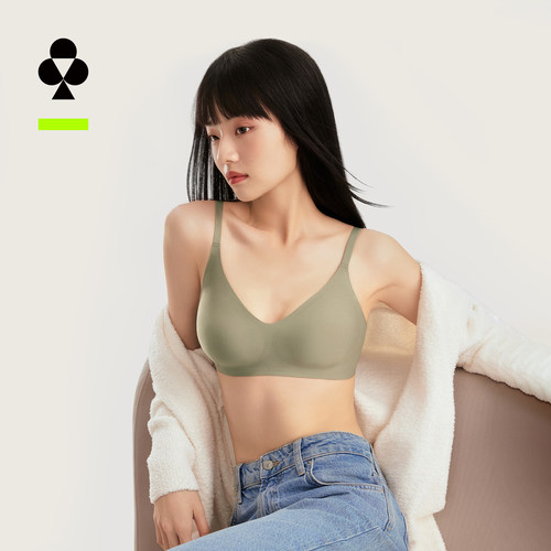 软支撑无钢圈收副乳防下垂文胸