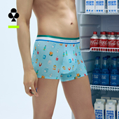 衩2025新款 有棵树男士 纯棉裆青少年男生男款 裤 内裤 冰丝印花四角裤