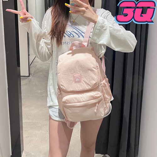 Adidas阿迪达斯多口袋翻盖运动少女双肩背包KF2490 KF2489 KF2662