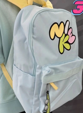 NIKE耐克清新可爱印花大容量双肩背包休闲学生电脑书包HF7250-474