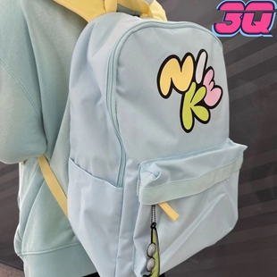 NIKE耐克清新可爱印花大容量双肩背包休闲学生电脑书包HF7250 474