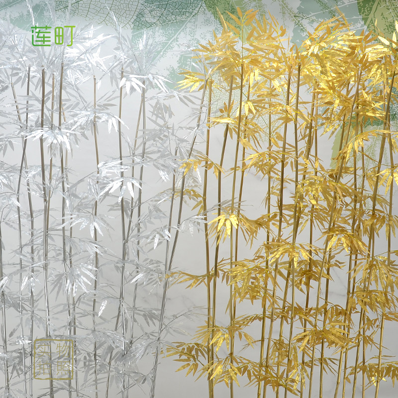 新年仿真金色假竹子银色金色竹子仿真花
