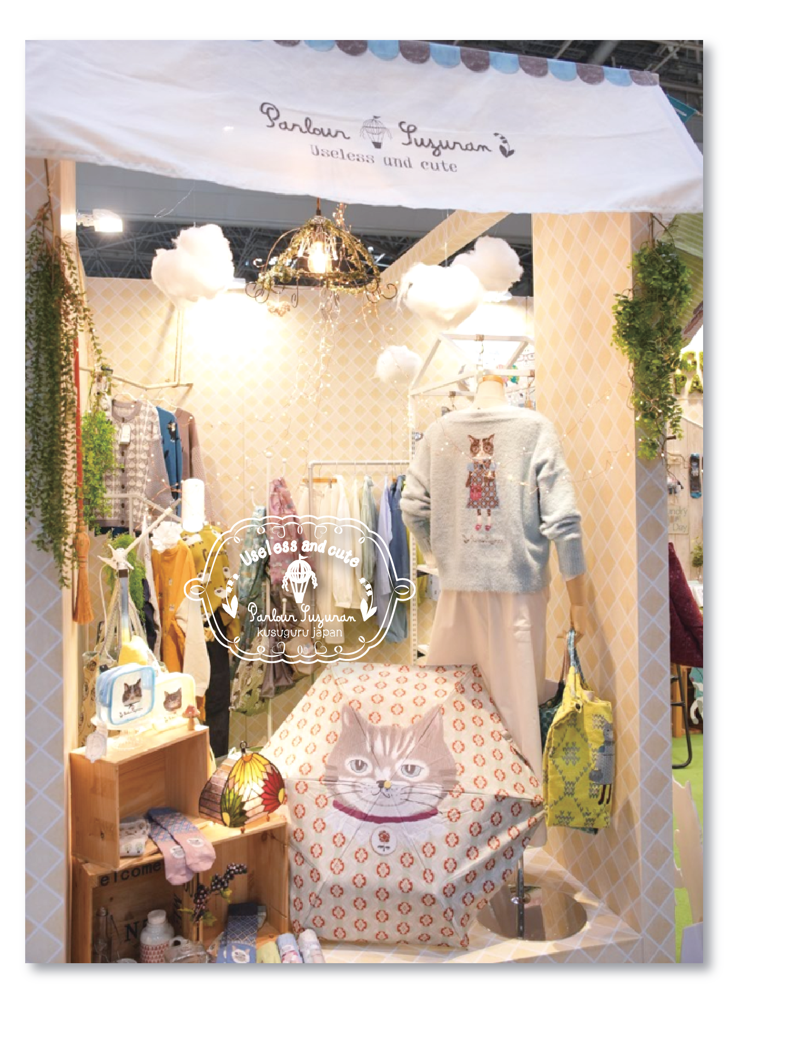 日本 kusuguru品牌新款雨伞折叠伞猫咪满印 晴雨兼用防UV紫外线