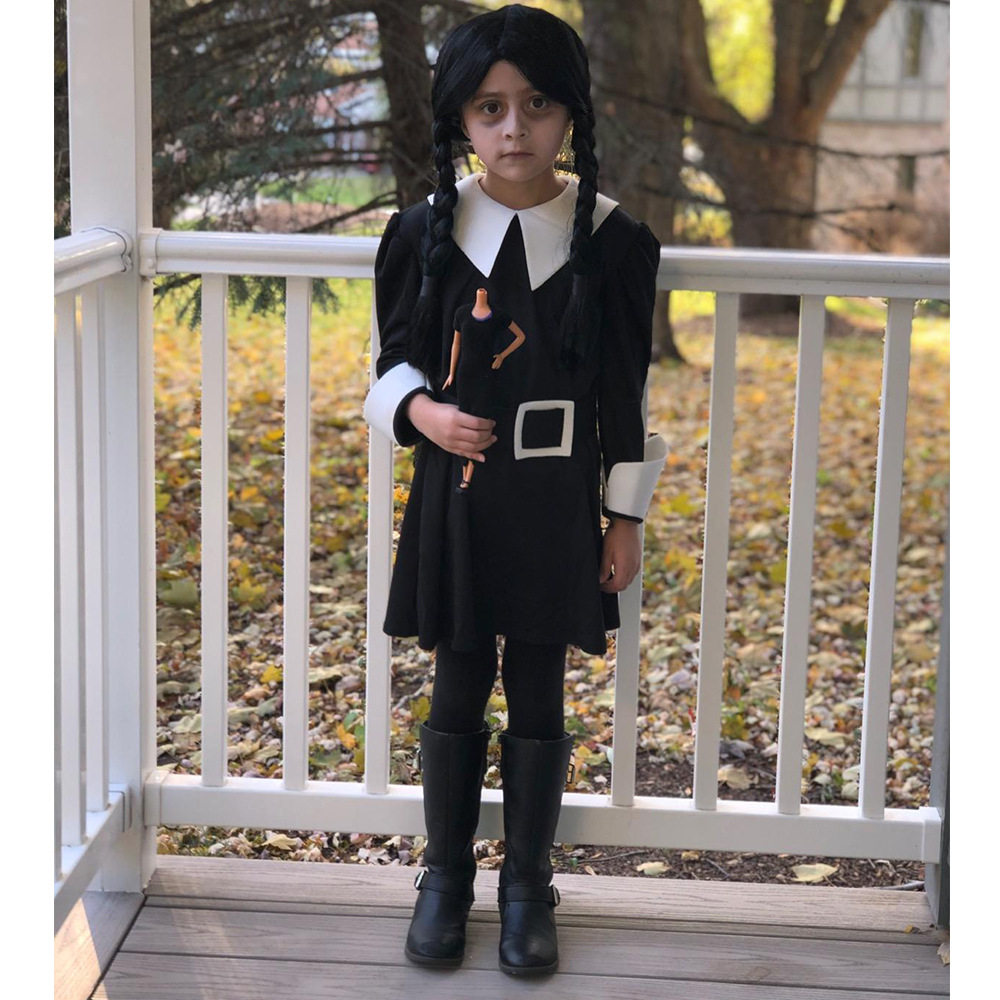 新款女童亚当斯一家星期三扮演服