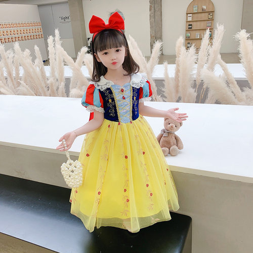 新款迪士尼女童白雪公主裙高品质