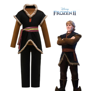 新款儿童冰雪奇缘采冰人克里斯托夫扮演服迪士尼男童Kristoff cos
