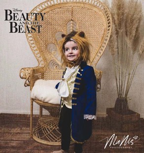 Beast 新款 cos the and 迪士尼男童美女与野兽王子装 万圣节Beauty
