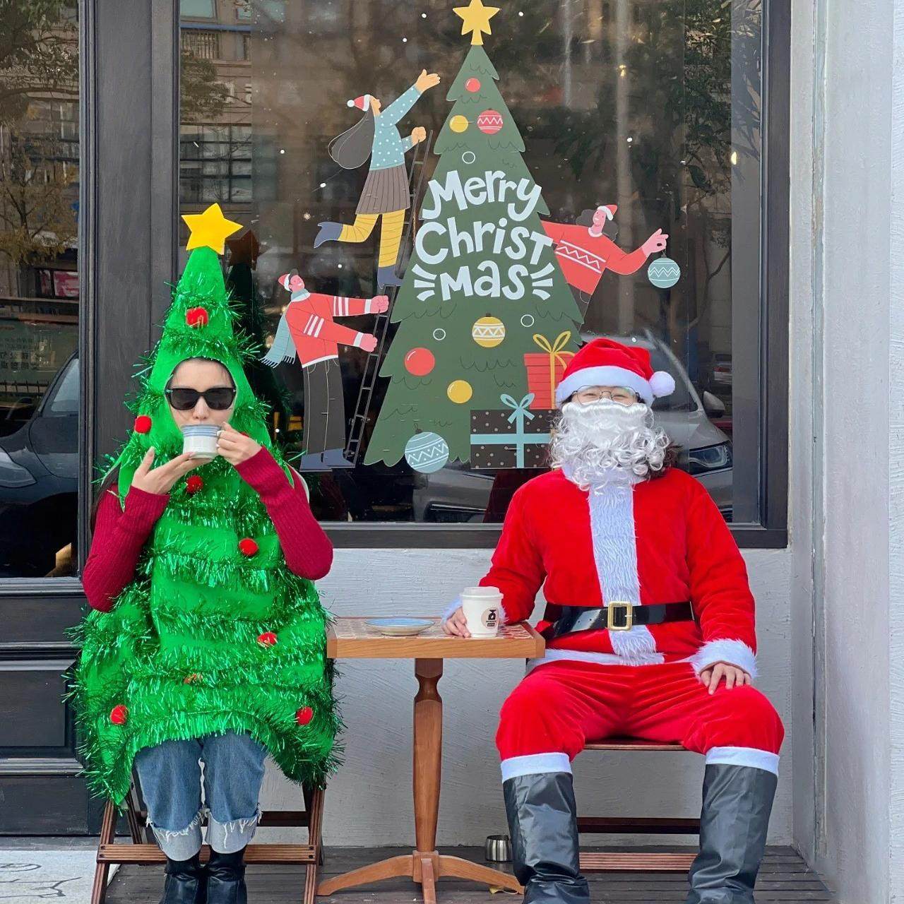 新款成人圣诞树扮演服搞怪圣诞装