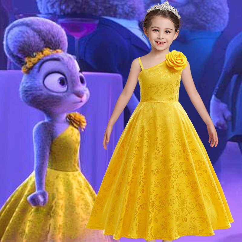 新款儿童疯狂动物城2朱迪礼服裙