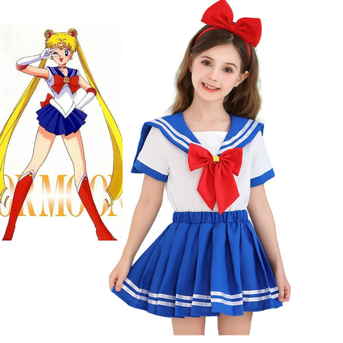 新款儿童美少女战士扮演服万圣节