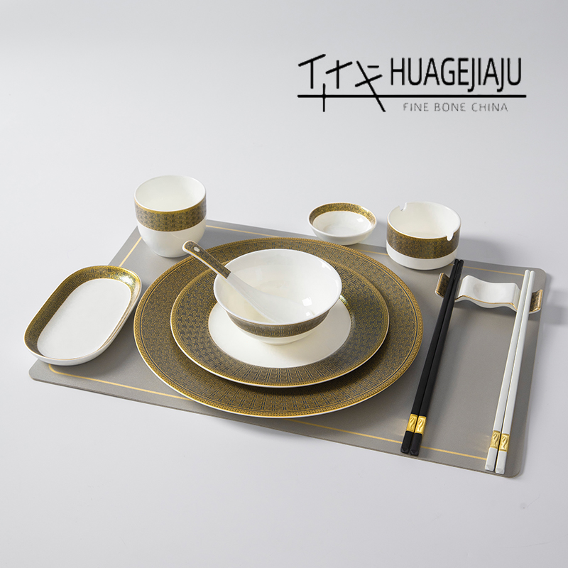华戈酒店餐具骨粉骨瓷