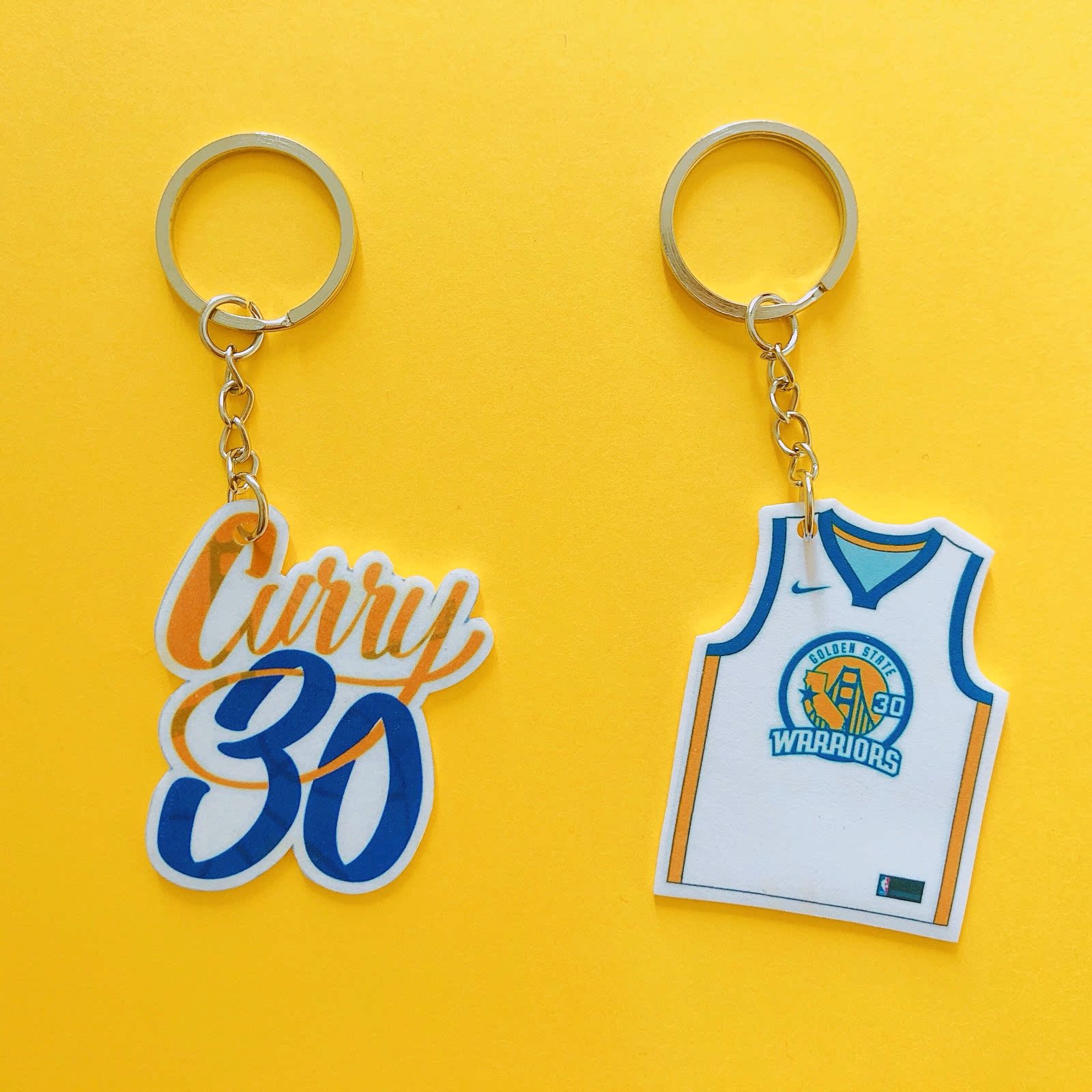 原创库里钥匙链库里球衣钥匙链Curry 30手工原创书包挂饰