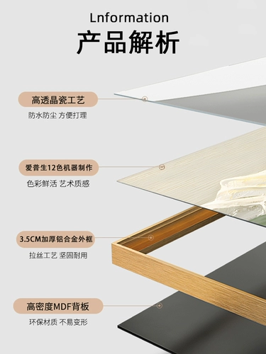 Современная простая декоративная живопись творческая столовая фон стена светлый роскошный висящий высокий уровень сенсорной комнаты роспись