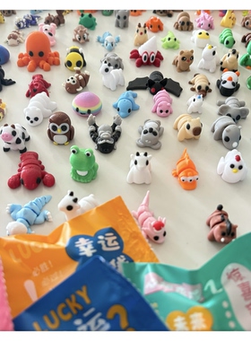 3d课盲袋公仔微缩迷你小摆件盲袋可爱卡通公仔盲袋