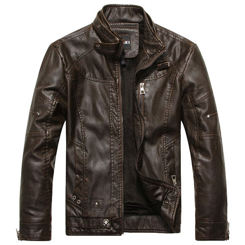 jaqueta de couro masculina men's leather jackets 机车皮夹克