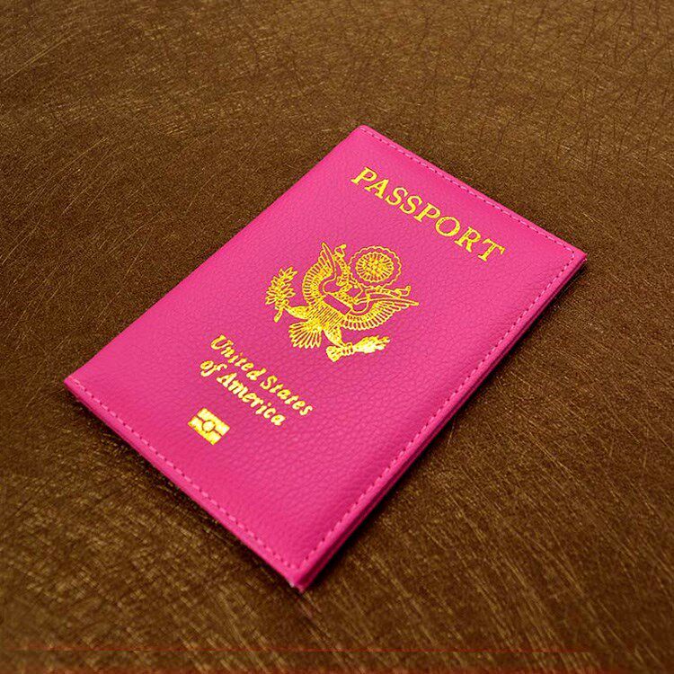 cute usa passport cover women pink travel passport holder am
