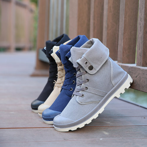 新休闲帆布男鞋Casual men's winter sneakers canvas flat shoes
