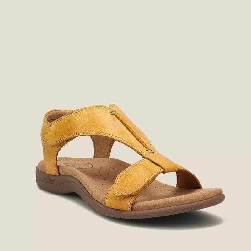 women flat sandals beach shoes big size 43女鞋魔术贴扣带凉鞋
