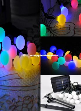 2024 New Solar Power 20LEDs Ball Shape Fairy String Light