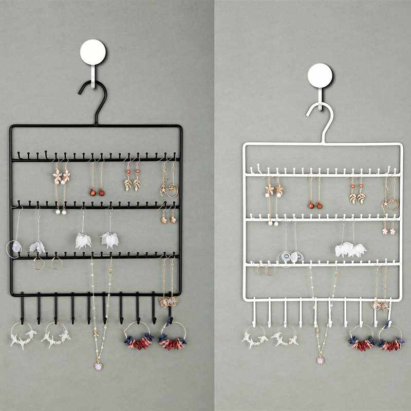 首饰收纳壁墙上挂耳坠饰品架创意项链手链耳钉耳环架子展示架家用