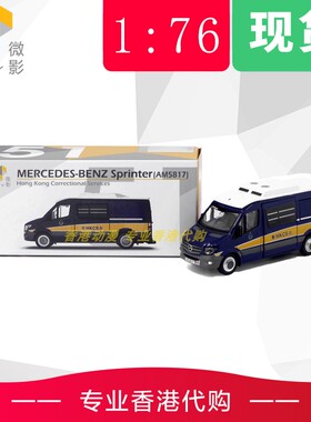 TINY微影 51 平治 Sprinter 惩教 署运员车 1：76 合金模型金属