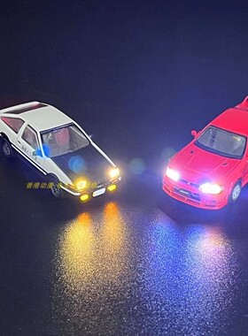 INNO R33 红色 1/64汽车模型改装加灯 磁控开关