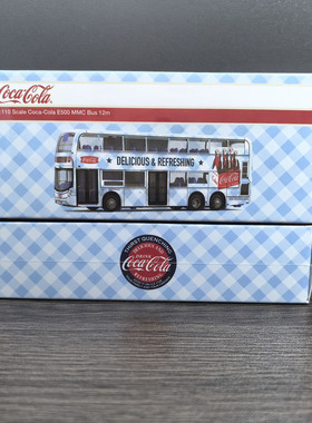 Tiny 微影可口可乐巴士 联名款E500 MMC 模型 1:110 COKE063摆件