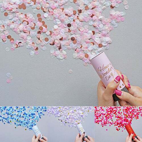2 pcs Confetti Party Popper Cannon Handheld Fireworks
