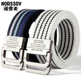 belt men women couple belts Canvas belt Stretch woven canvas