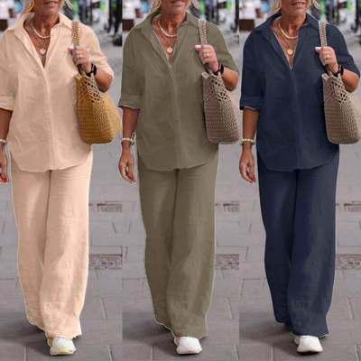S-5XL fashion women 2set suit ladies tops pants 休闲两件套装